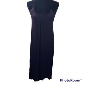 NICOLE MILLER Maxi Dress with spaghetti straps and lattice back